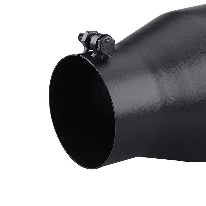 LCGP 4" inlet Diesle Exhaust Tip, 6" outlet, 12" Long Truck Tailtip, Rolled Angel Design, Polished Finished - Image 4
